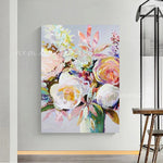 Handmade Flower Oil Painting Landscape Canvas Painting Poster Wall Art Picture for Living Room Home Decoration gift