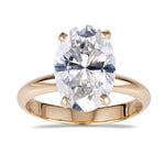 Oval Lab Growm Diamond Ring 1.5ct D VS 18K Gold Jewelry Engament Wedding