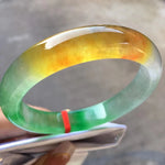 Top Rare 3 colors Real Myanmar emerald  Ice-through Elegant Charming Bangle Bracelet Jade Fine Jewelry Lucky Accessories Gift