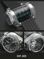 Time Machine Men's New Genuine Waterproof Swiss Super Glow Fully Automatic Drum Mechanical Watch