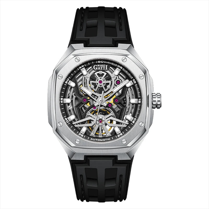 2024 Top Brand Luxury Automatic Mechanical Watch - Chronograph, 316L Stainless Steel, Sport Waterproof Watch