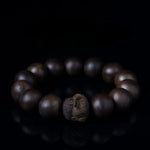 Natural Full Submerged Nha Zhuang Kyara White Agarwood Maitreya Beads High-End Collectables-Autograph Bracelet Men