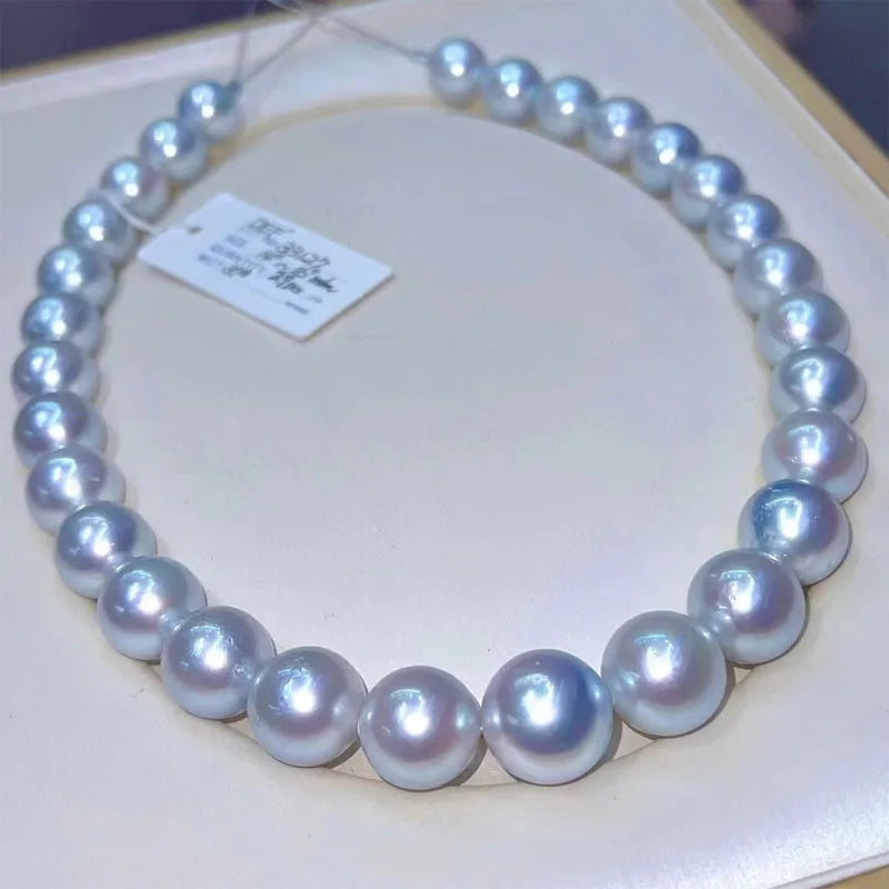 New Pearl Collar 15-17.2mm Perfect Round Micro Flawed Australian Natural Saltwater Pearl Dao White Necklace Collar