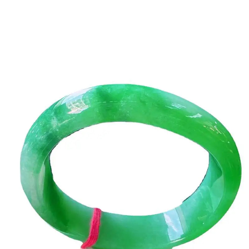 Tiktok Supply Natural Emerald New Crack-Free Ice-like Floating Green Noble Concubine Bracelet Jewelry Ornament