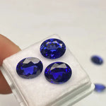 Pirmiana Royal Blue Color Lab Sapphire VVS Clarity Handmade Gemstones for Jewlry Rings Earrings Making