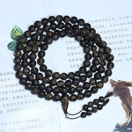 Vietnam's hang white Kyara agarwood bracelet 8 mm108 PCs men and women multi-Circle necklace Prager beads submered typ