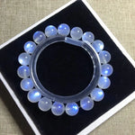 8A Sri Lanka Natural Ice Blue Moonlight Bracelet Blue Moonstone Bracelet Strong Blue Light Cream Women HandString Luxury Jewelry